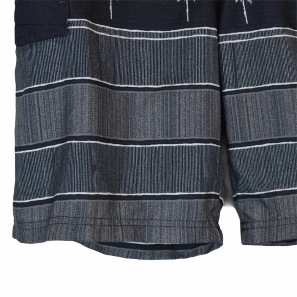 Ocean Current‎ Board/Swim Shorts Palms/Stripes Lg.